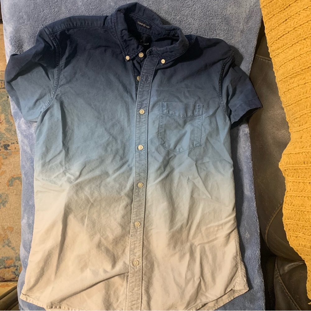 Blue Ombré button down AE